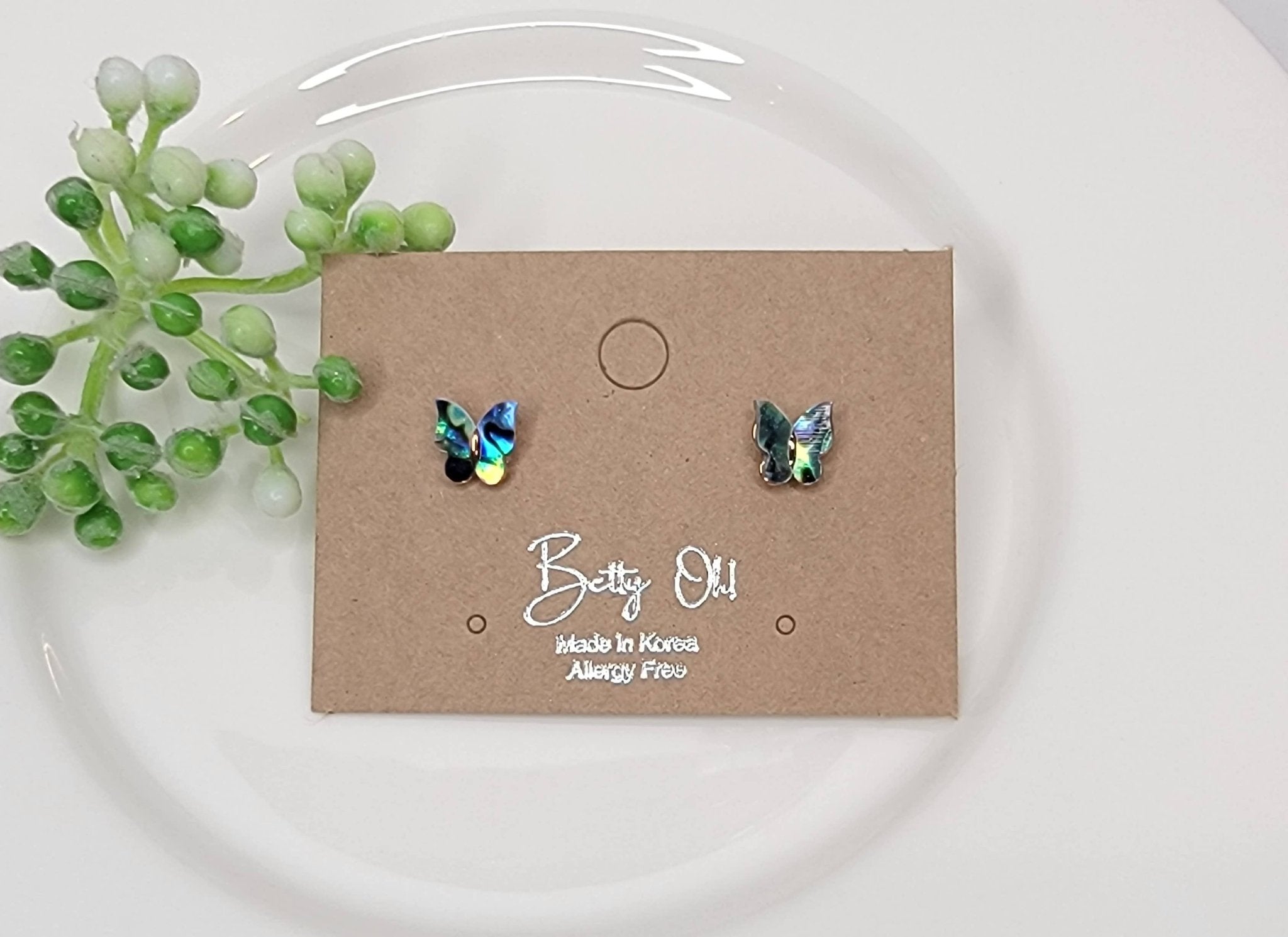 Mini Butterfly Stud Earrings - HER Home Design Boutique